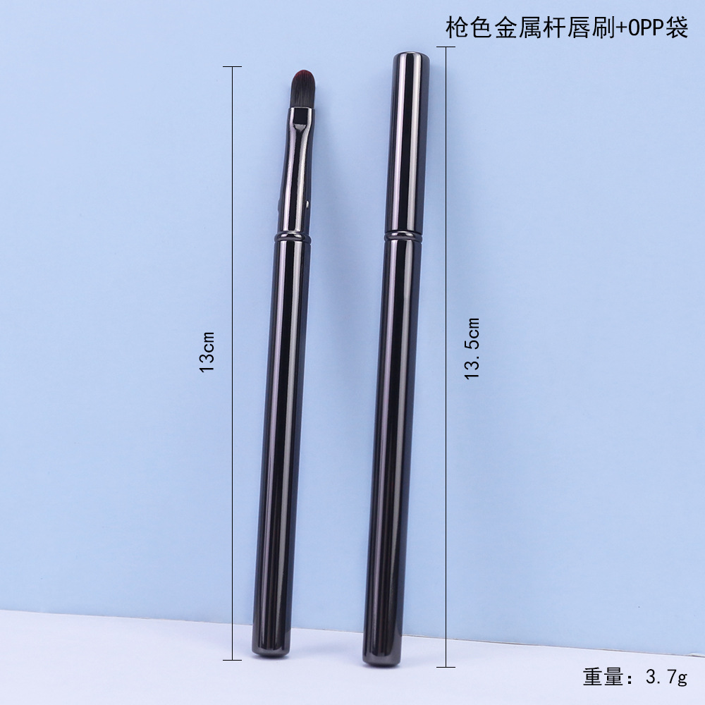 Nuevo cepillo de labios, cabello suave con tapa, cepillo de lápiz labial portátil, mascarilla de labios, cepillo de esmalte de labios, cepillo de lápiz labial, herramienta de belleza con lentejuelas