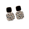 Small design earrings, retro crystal, 2023 collection, light luxury style, trend of season