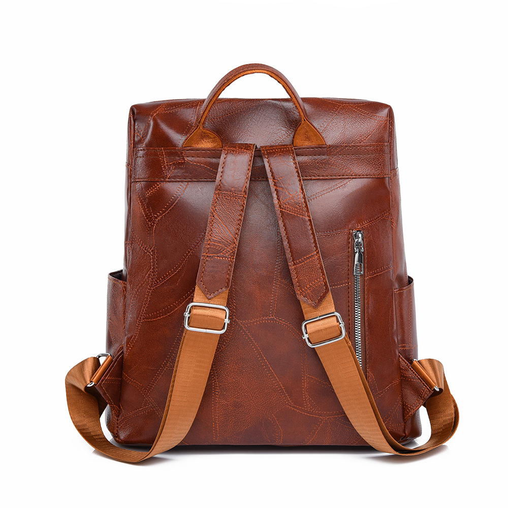 Mochila transfronteriza de gran capacidad súper caliente para mujer 2024 nuevo estilo europeo y americano retro para mujer mochila de viaje de un solo hombro al por mayor