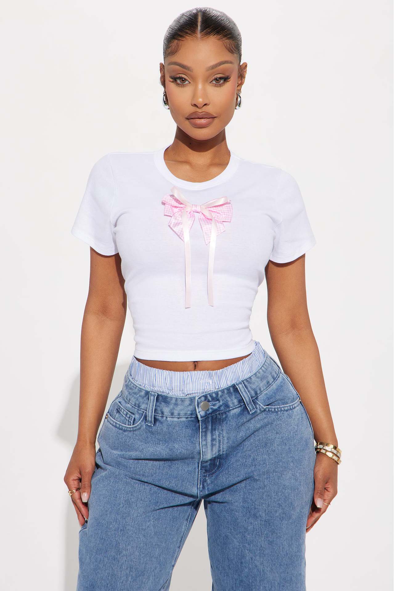 Fall Slim Fit Sexy Sexy round Neck Cropped Cropped T shirt Short Sleeve