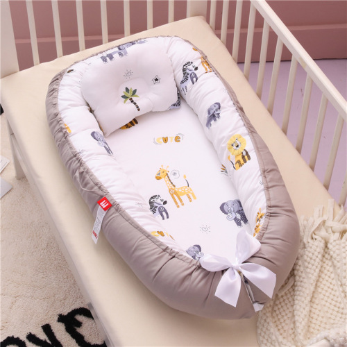 Cross-border portable bed-in-bed for babies, infant bed for newborns, feeding simulation bed, anti-press and anti-spit-up BB bed