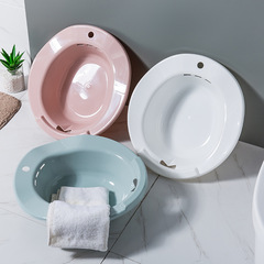 女性専用バスタブ妊婦は私を洗って座って男性痔トイレに置かれたお尻を洗うボウル