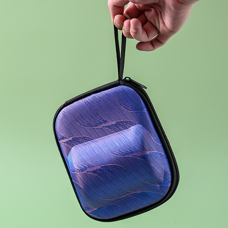 批發旅行功夫茶具套裝便攜式粗陶快客杯1壺3杯玻璃茶壺戶外隨身泡