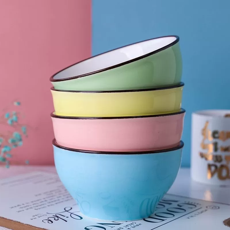 Чаша для дома 2023 новая сетка красная 5-дюймовая рисовая чаша для одного человека один цвет