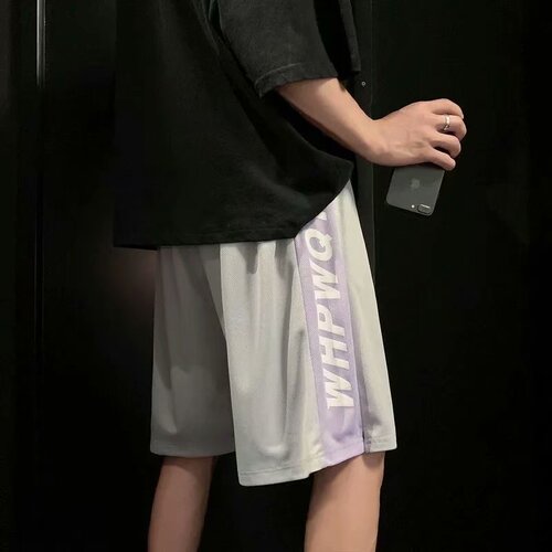 Men's Sports Basketball Shorts | Summer Ice Silk Quick-Dry Casual Loose-Fit Plus-Size Breathable Beach Pants | Cropped Trousers