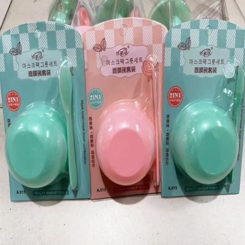38 máscara facial tazón barra de máscara medidor de tres piezas DIY herramientas de máscara facial de maquillaje de belleza