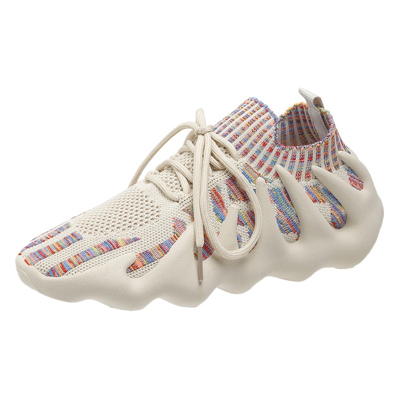 2024 Verano nuevos zapatos de pulpo zapatillas de deporte de las mujeres zapatos de malla transpirable vuelo tejido zapatos casuales zapatos de las mujeres de fondo suave