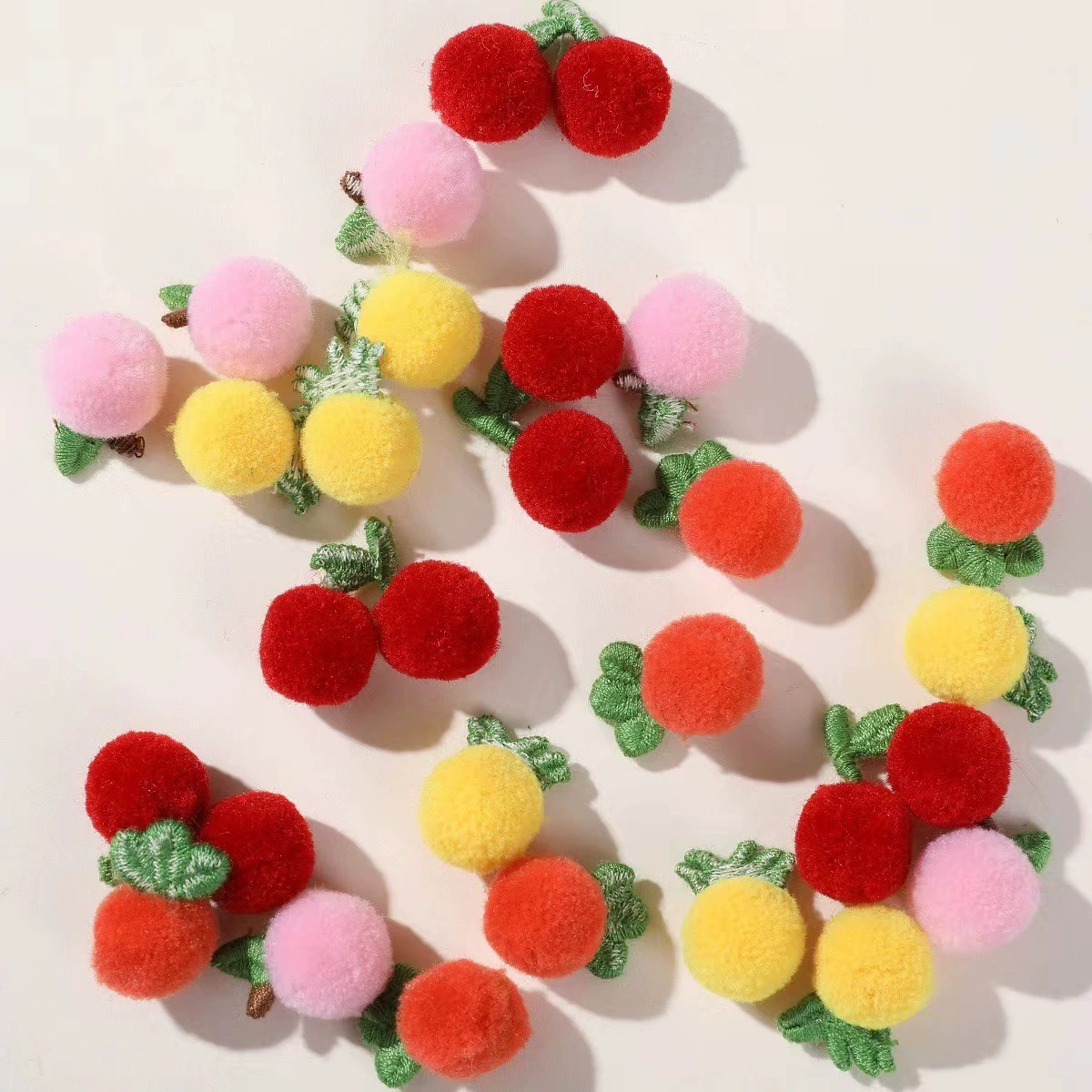 Корейский мультфильм цветной плюшевый фруктовый персик вишневый ананас