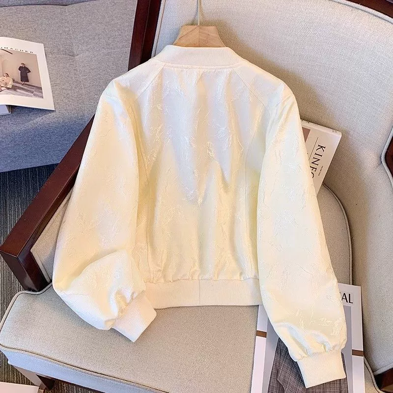 Новая бейсболка в китайском стиле для женщин, весна-осень 2024, популярный стиль с жаккардовыми пуговицами, куртка в стиле Chanel.