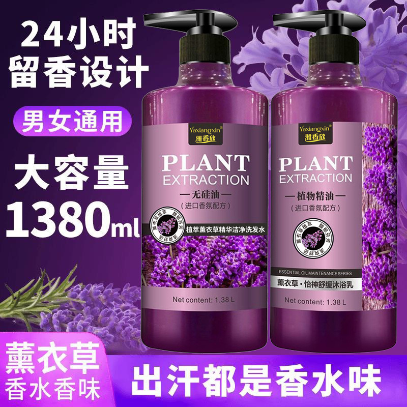 Lavender Fragrance Shower Gel Long-Lasting Fragrance Official Authentic Brand Unisex Family Pack Large Capacity Wholesale