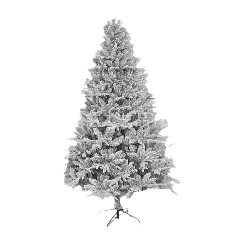 Amazon flocado transfronterizo pulverización blanco árbol de Navidad de alta calidad cifrado árbol de Navidad automático árbol de Navidad blanco en stock al por mayor