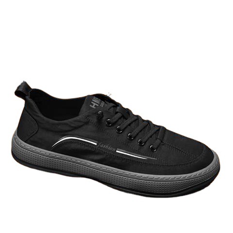 Men's shoes 2023 Spring New trend Men's casual shoes Fashion sports shoes Simple and comfortable Canvas board shoes_voghion.com