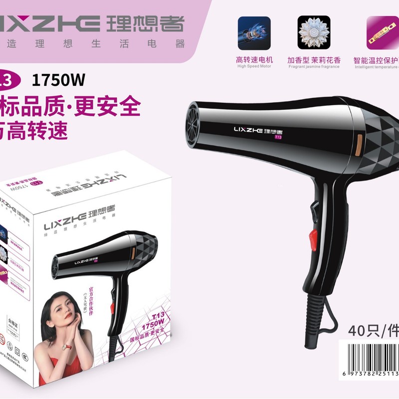 理想者高速无叶吹风机大功率速干静音负离子家用护发廊专用吹风筒|undefined