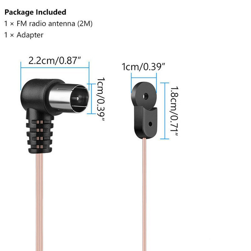 Wholesale Indoor t Antenna Hd Antenna Male Type F Connector Fm Radio Antenna for Yamaha Fm Radio