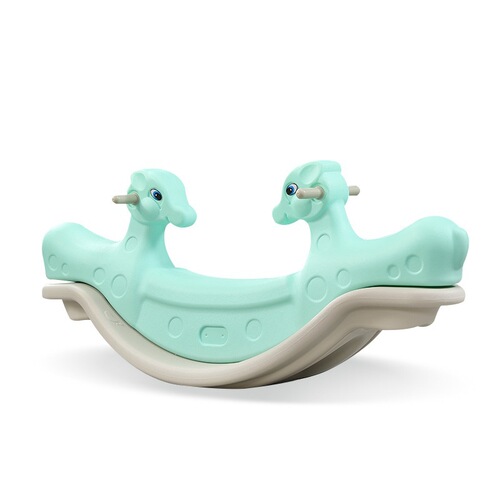 Kindergarten double animal seesaw children's indoor household baby plastic wooden horse rocking horse seesaw rocking horse