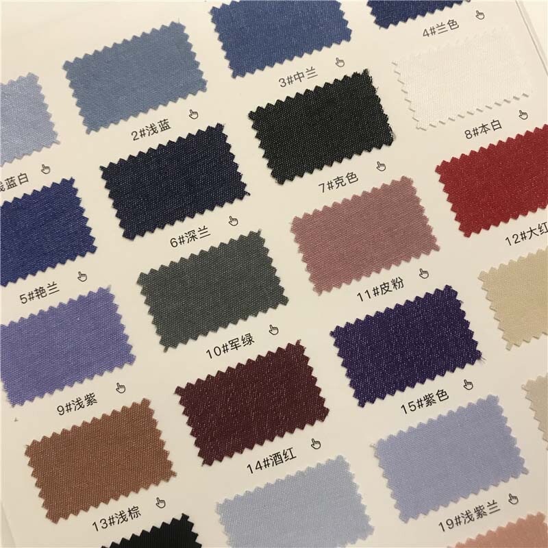 Tencel Linen Imitation Denim Fabric 157 Colors in Stock Factory Direct Sales Shirt Pants Suit Fabric 816794