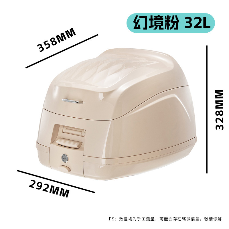 Honda – Rack Backrest Accessories Modification Motorcycle tail - illusion-pink-36l-quick-release-retro-tail-box-with-backrest-lining