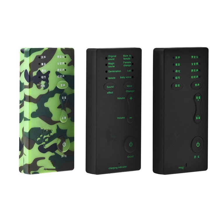 Computadora/teléfono móvil tarjeta de sonido mini cambiador de voz con un solo clic belleza voz pollo juego anclaje grabación cambiador de voz