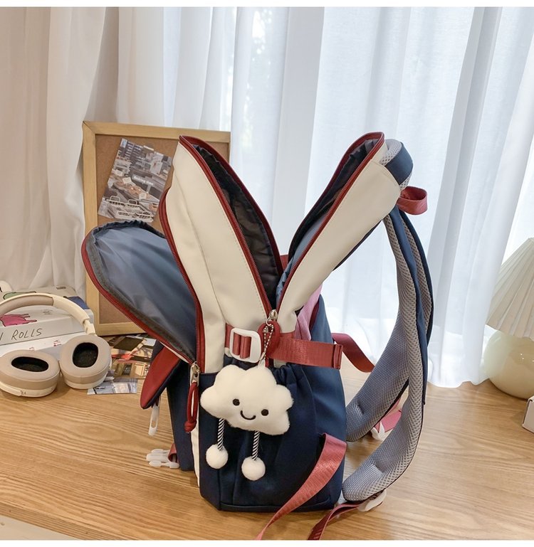 书包女ins风韩版大学生背包高中森系学院风大容量旅行撞色双肩