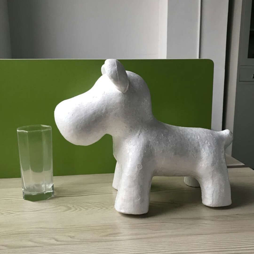 Oso de espuma directo de fábrica blanco DIY material de arreglo floral hecho a mano Día de San Valentín Rosa oso con juguete