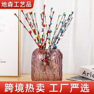 Simulated flowers, silver willow branches, plants, fake flowers, home decorations, festive supplies, artificial paper flowers, flower arrangement, small buds, silver willow