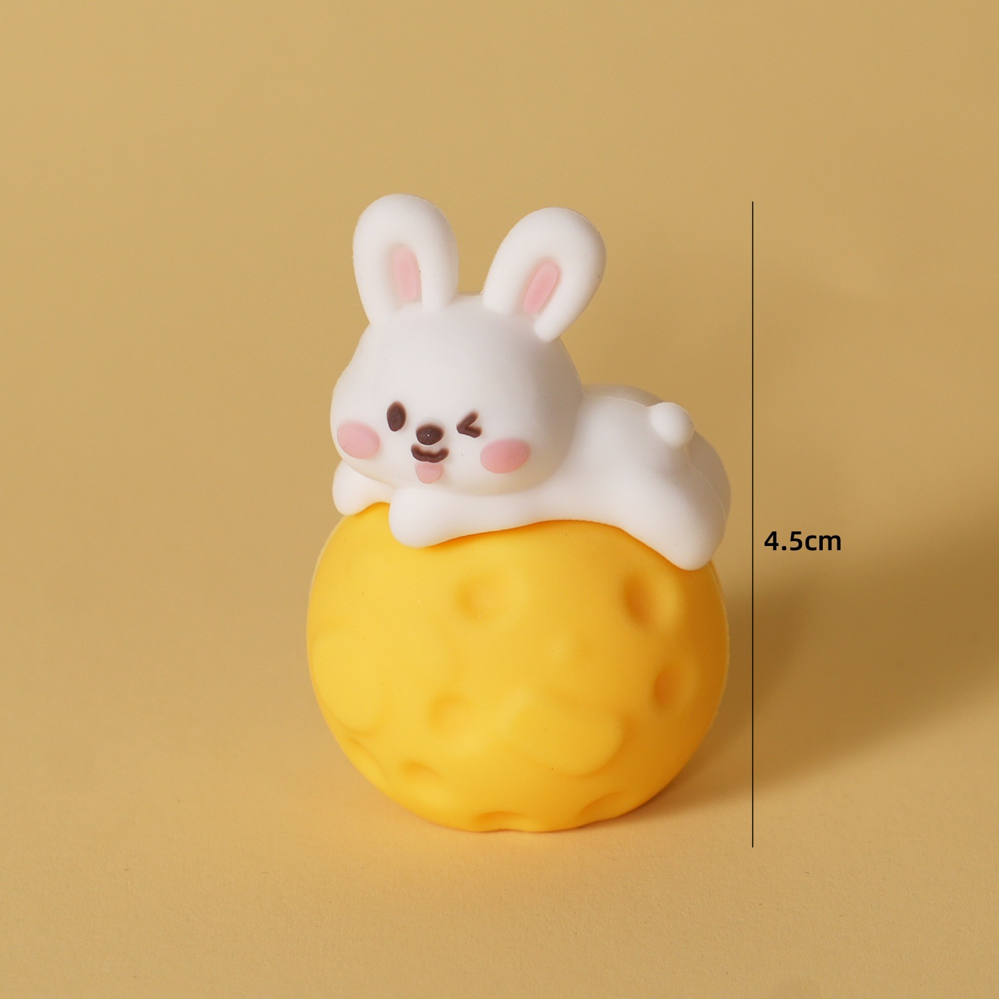 부드러운 플라스틱 달 토끼 1마리