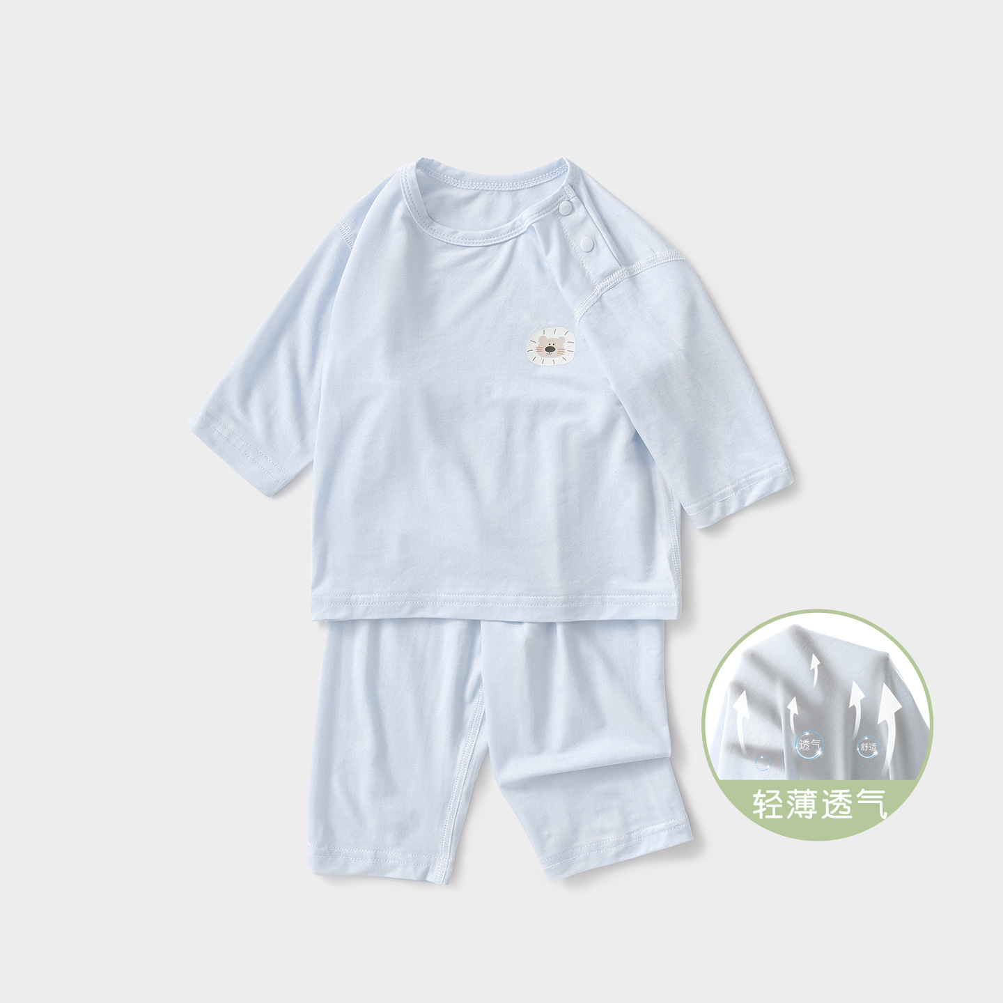 Trajes de bebé de verano para niños delgados pijamas de aire acondicionado de manga abierta para niños y niñas ropa de verano para bebés