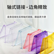 睫毛盒子透明假睫毛包装盒收纳盒穿戴美甲睫毛盒方形盒彩色定logo