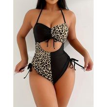 X 26936 Color-block one-piece ײɫ����Ӿ�¿羳