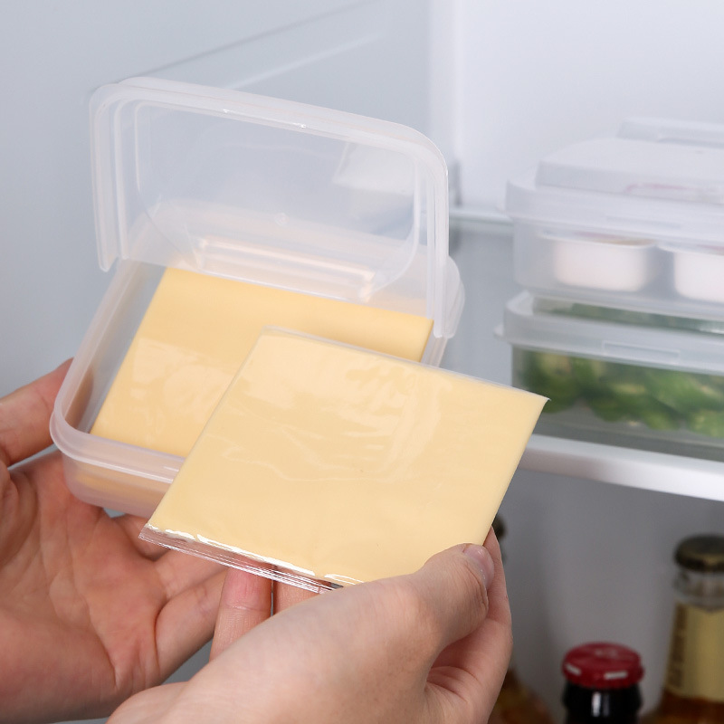 Caja de queso, caja de sellado de frutas, refrigerador, caja de almacenamiento de mantequilla, caja de almacenamiento de condimento de queso, caja de almacenamiento