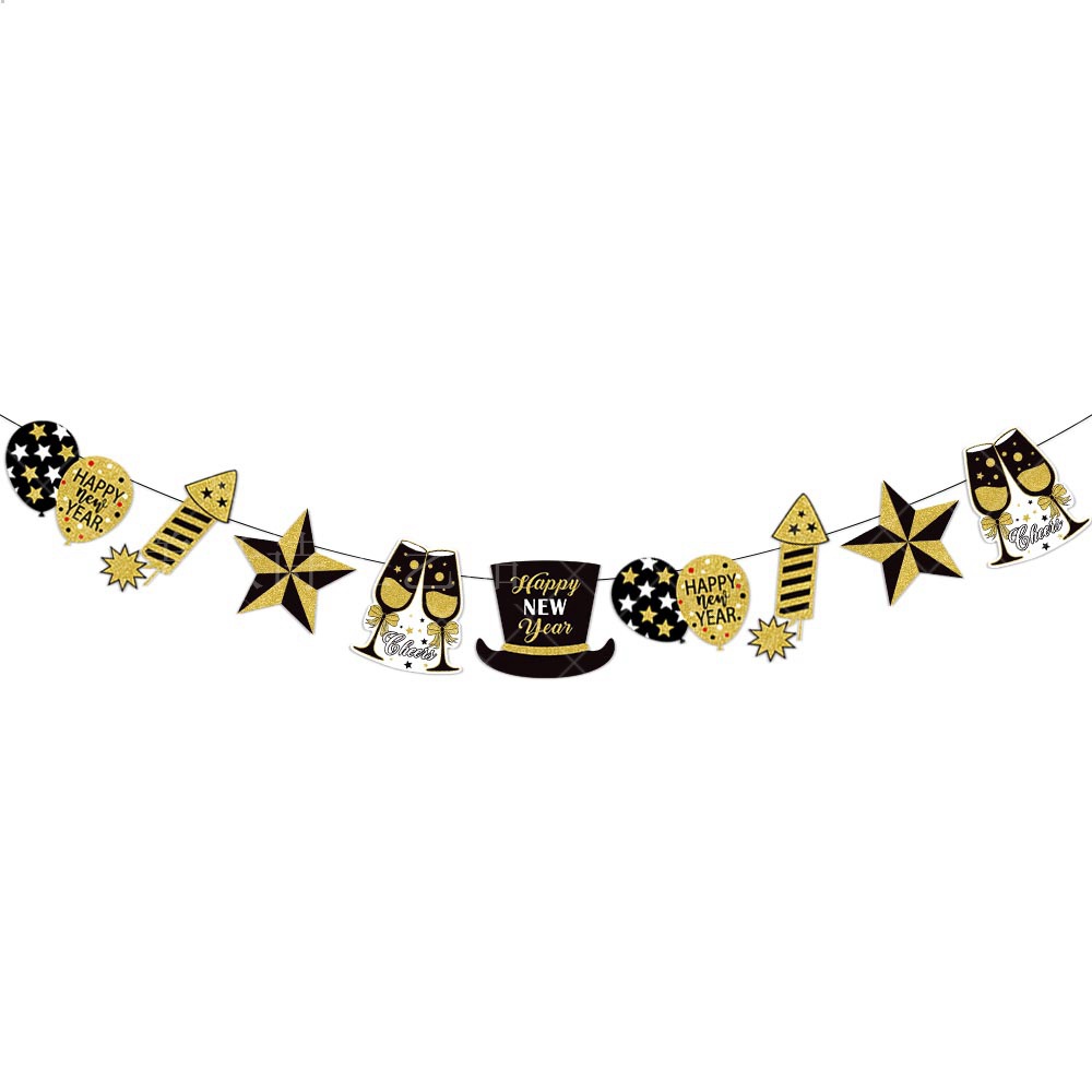 Bandera decorativa, modelo oro negro, Y-00158-3