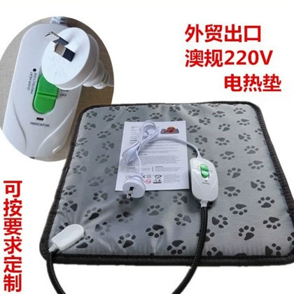 Amazon трансграничное 220 В электрическое одеяло для домашних животных водонепроницаемое противоукушное износостойкое с регулируемой температурой, постоянная температура, австралийский стандарт, европейский стандарт, коврик для собак