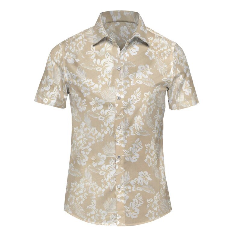 El verano Hawaiano de los hombres fronterizos del Amazonas imprimió la Fábrica de la fuente de la camisa de manga corta DINGZHI