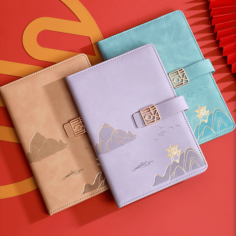 Customized Notebook Set for Teachers' Day, High-End Creative Engraved Gift Set, Souvenir Business Notebook, in Stock