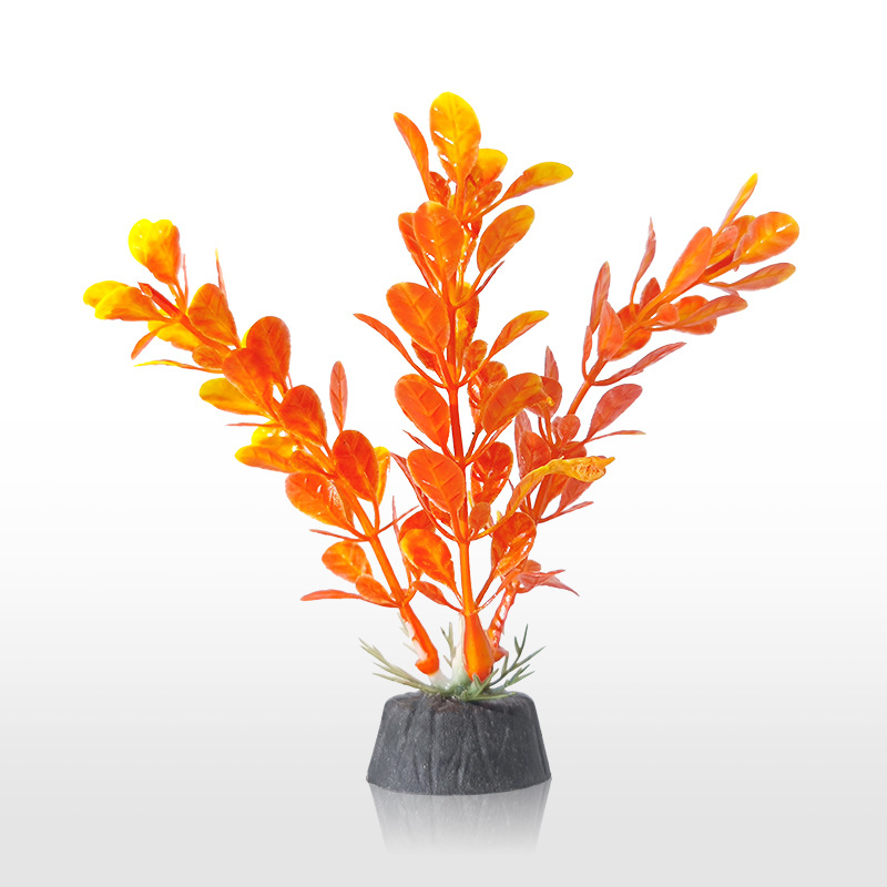 Planta de simulación acuario de hierba pequeña de 10 cm, paisajismo de peceras, decoración de plantas acuáticas, fabricantes de algas de plástico, venta caliente