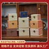 Manufactor wholesale dark-red enameled pottery teapot Jianzhan Packaging box Bending buckle series Antique Wenwan Jade article seal Gift box Customized