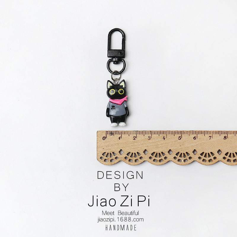 流行は街頭の安い猫のキーホルダーのアイデアを責めます。