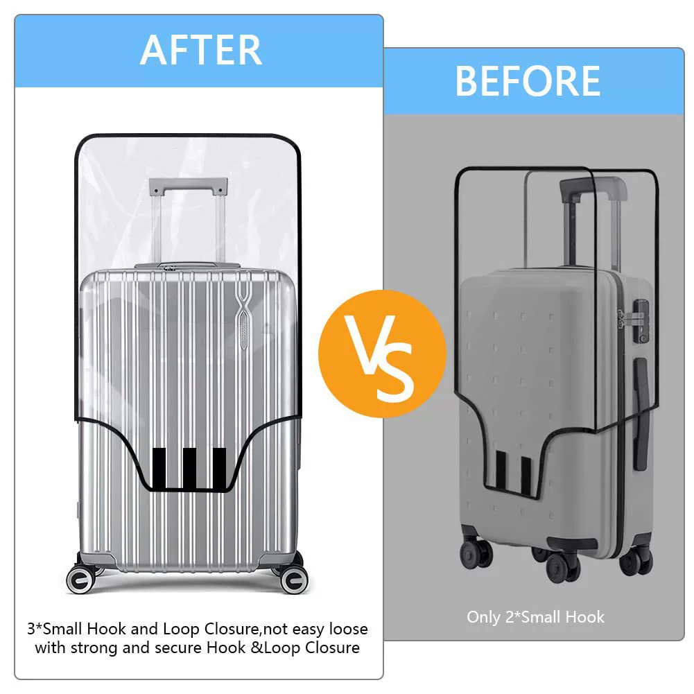 Wear-resistant transparent waterproof suitcase, protective case PVC, increased thickness