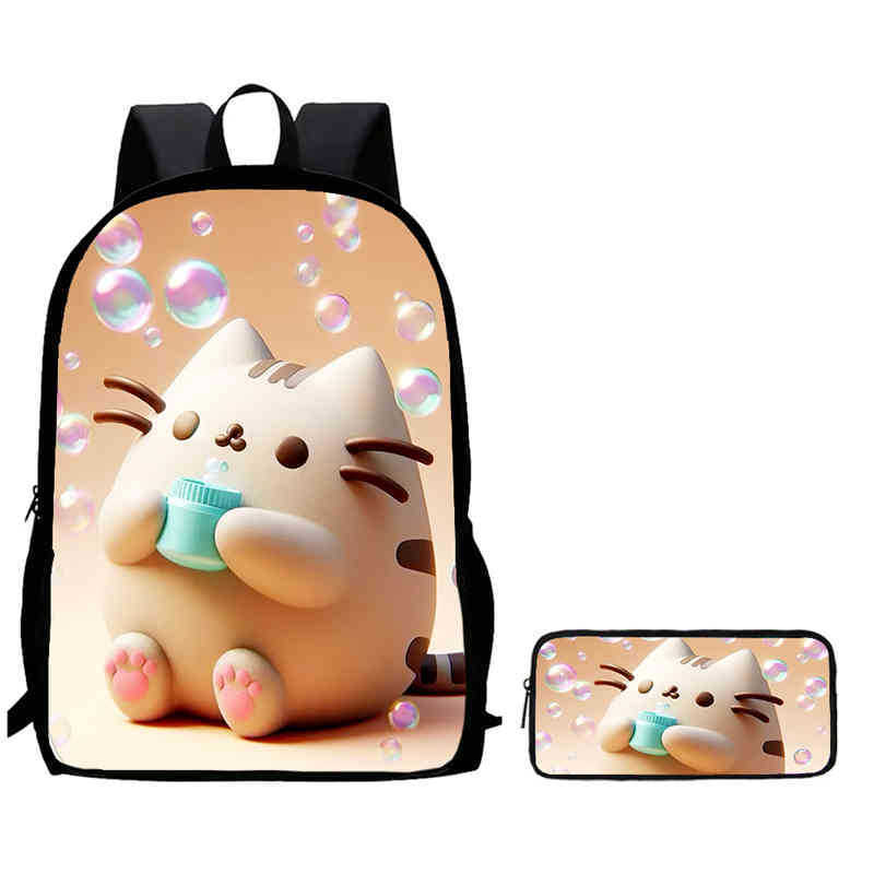 17inch 백팩 + 심플 필통-14