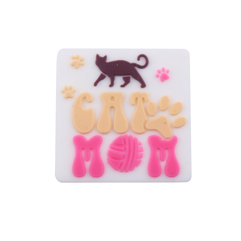 Productos creativos para bebés de bricolaje Dibujos animados Día de la madre MM joyería de silicona cadena de pezón molar dientes dientes accesorios de pulsera