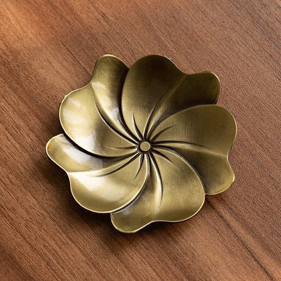 Transfronterizo fábrica directa aleación posavasos taza de té aislamiento posavasos hoja residual posavasos Kung Fu ceremonia del té Accesorios