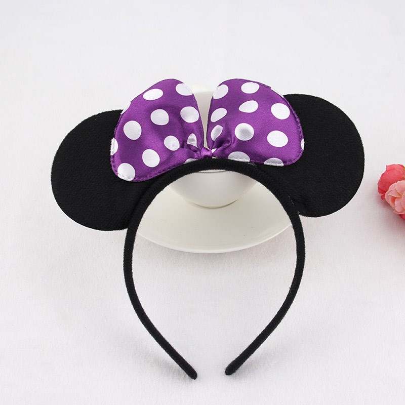 Minnie plana con aro morado