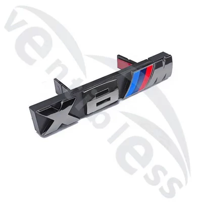 M4, X5M, M6, X7, M8, Car logo - glossy-black-center-grille-logo-x8m