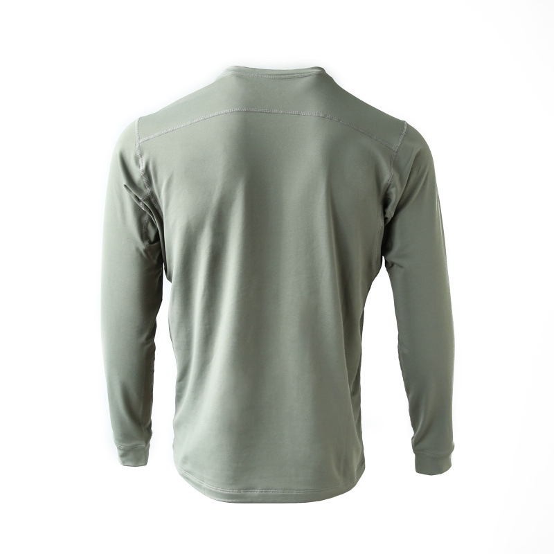 Men's Clothing LT lightweight outdoor sports high elastic quick drying long sleeved bottoming shirt men's and women's round neck T shirt_voghion.com