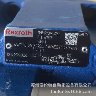 R900954281  4WRTE25E220L-4X/6EG24K31/A1M 比例阀 / 全新原装