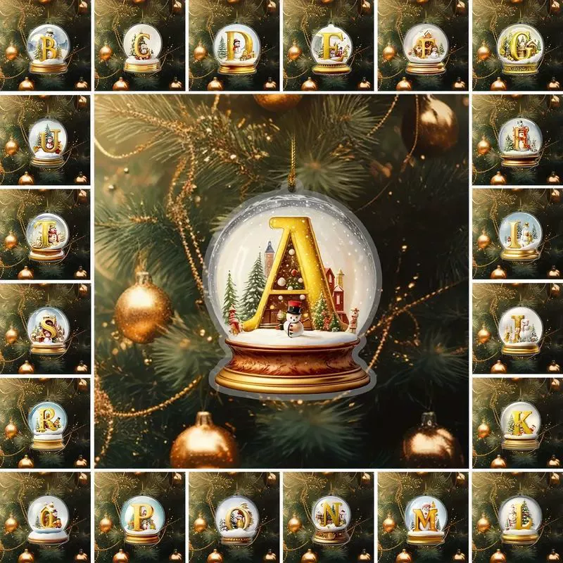 Акрилерные автомобильные подвески Рождественская елка подвески Домашние украшения