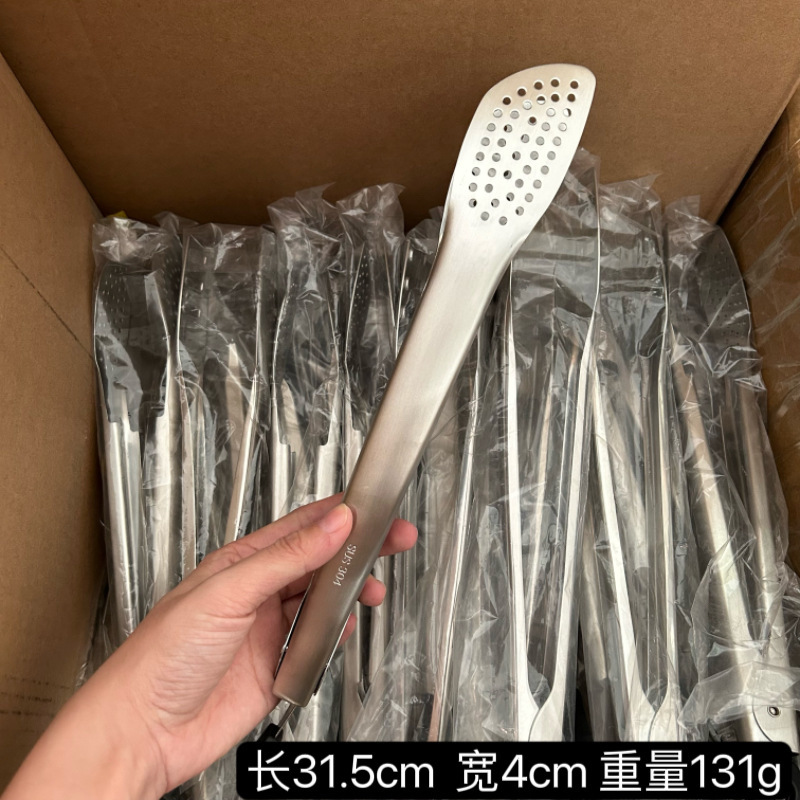 一諾厨房304ステンレス焼きステーキ専用食品挟み延長パーマ防止マントーパン挟みバーベキュー挟み|undefined