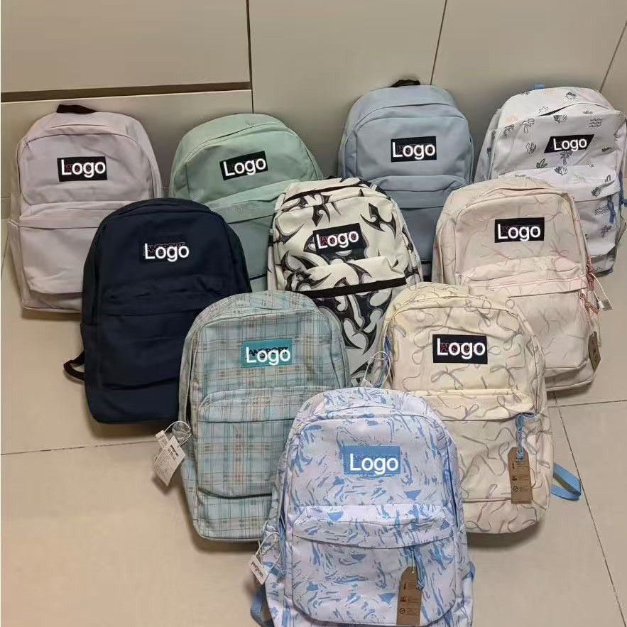 Popular JS backpack for middle and high school students, featuring a unique design, large capacity, and a Korean-style, versatile look