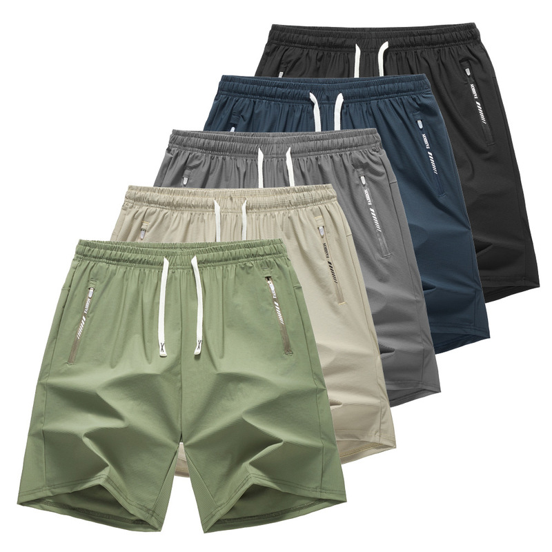 European Size Men's Sports Shorts, Summer Thin Style, Casual Five-Point Pants, Loose Fit, Running Ice Silk Quick-Dry Pants, Cross-Border Trade European Size Men's Sports Shorts, Summer Thin Style, Casual Five-Point Pants, Loose Fit, Running Ice Silk Quick-Dry Pants, Cross-Border Trade