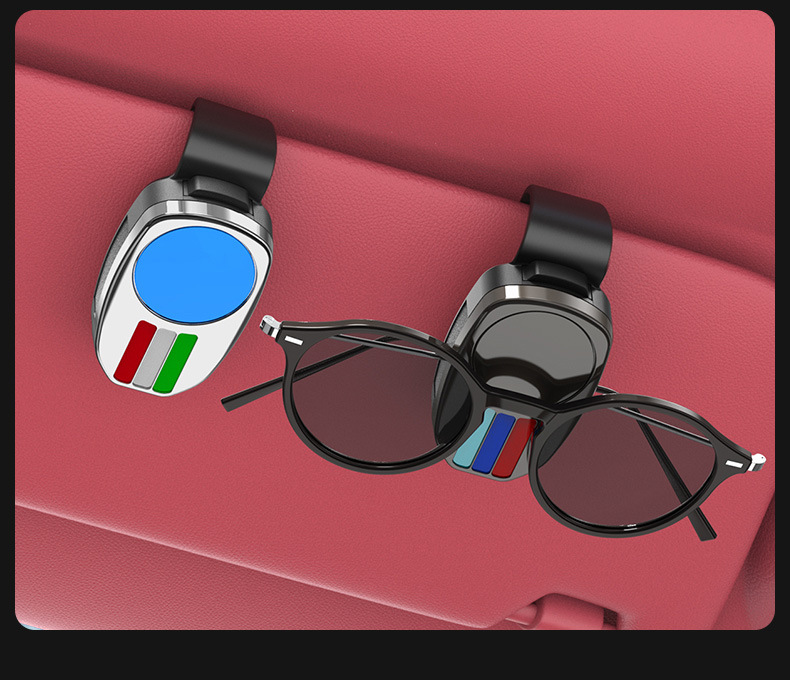 Cross-Border Multifunctional Car Glasses Clip Car Glasses Holder Car Sun Visor Storage Box Car Sunglasses Clip Card Holder